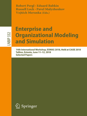 cover image of Enterprise and Organizational Modeling and Simulation